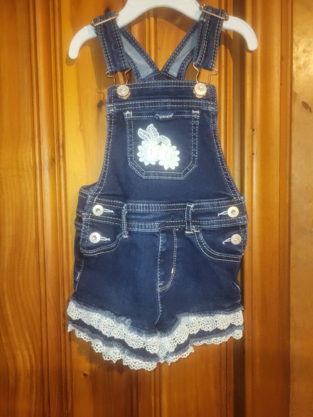 Lot of 2T girl dresses & one Overall